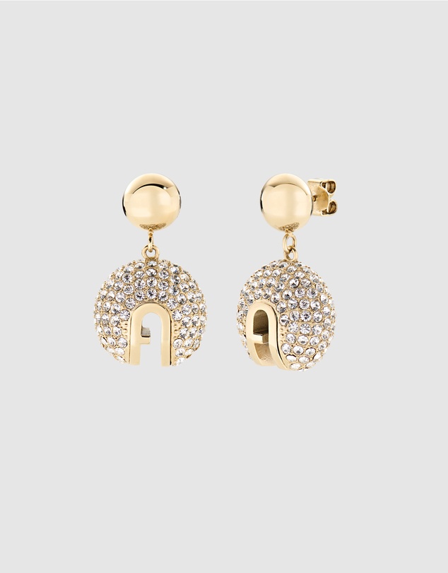 Furla - Furla Flow Crystal Gold-Tone Earrings