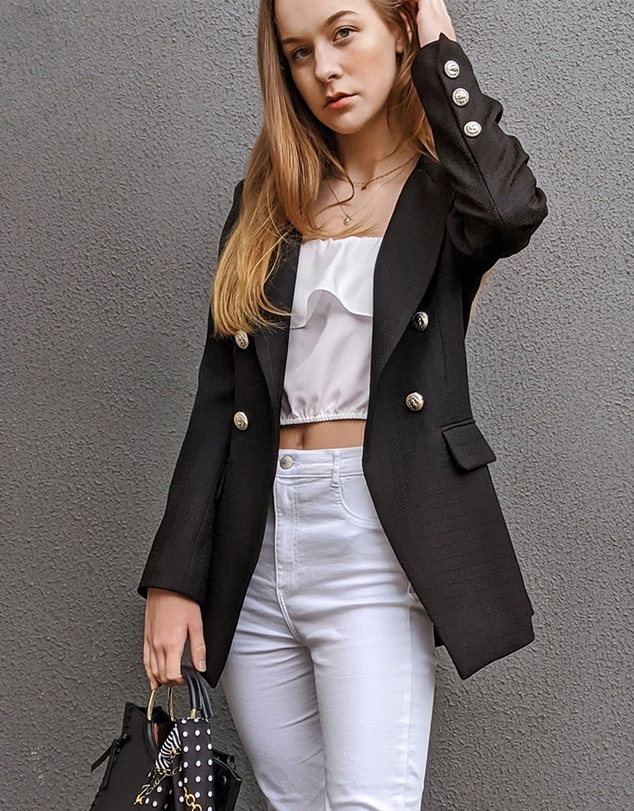 Belle & Bloom - Princess Polina Textured Weave Blazer