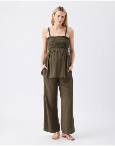 Ripe Maternity - Marlow Shirred Pant