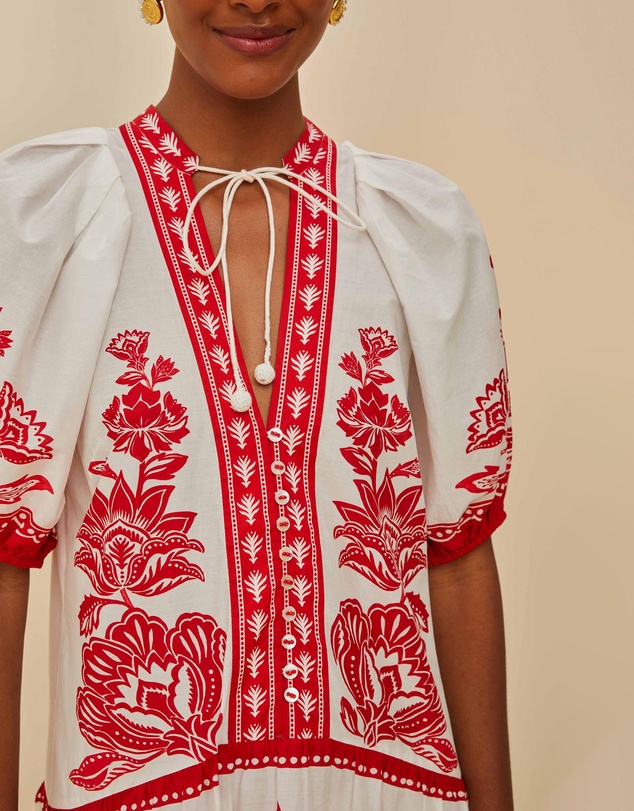 Farm Rio - Boho Garden Midi Dress