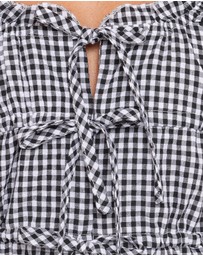 Petal & Pup - Harper Top - Black Gingham