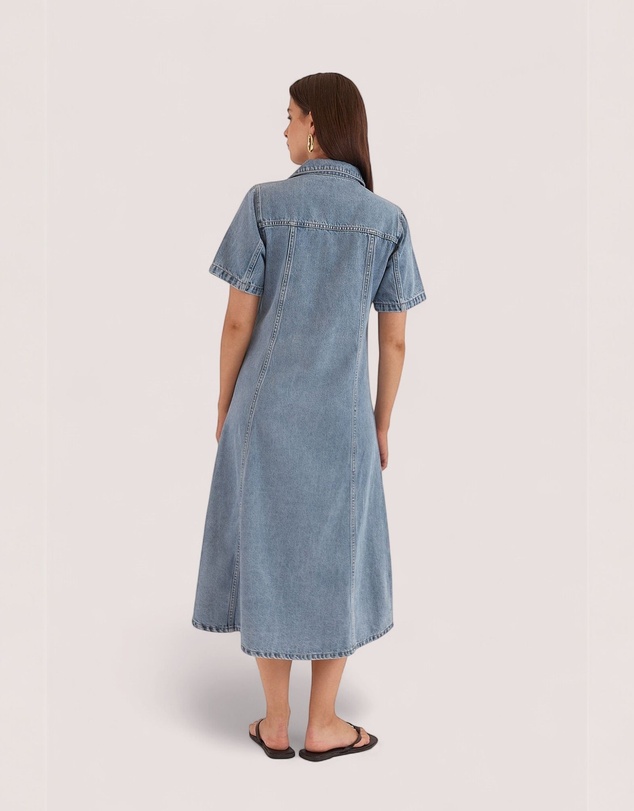 Sass - Kara Denim Midi Dress