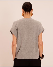 AERE - Aofie Merino Wool Blend Knit Vest