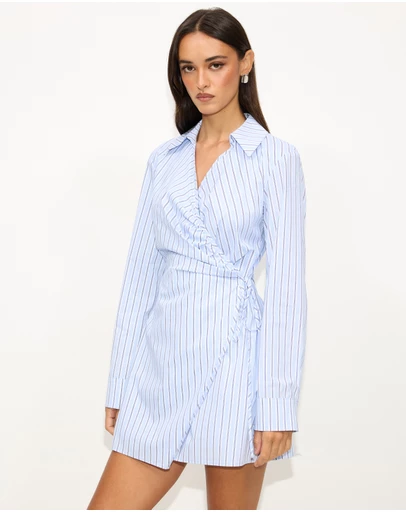 Dazie - Tidewall Mini Shirt Dress