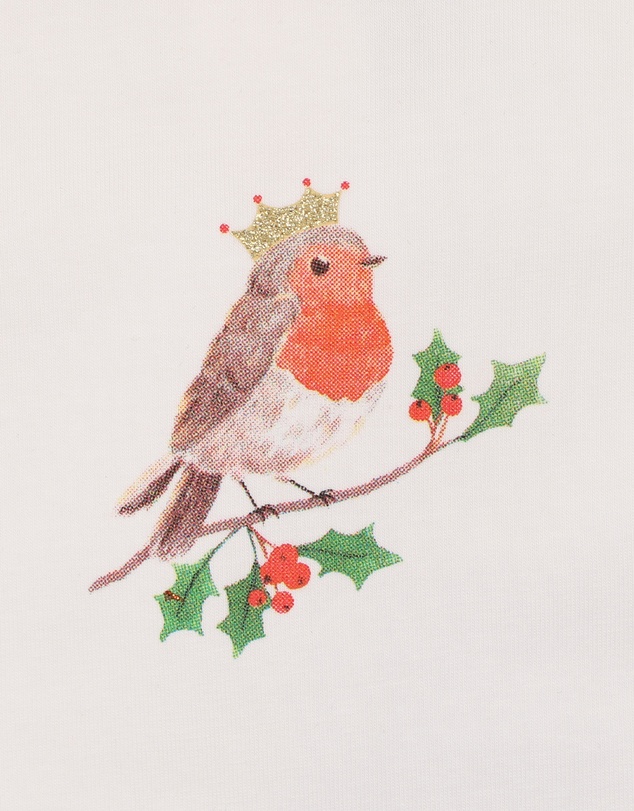 Bebe by Minihaha - Christmas Festive Red Robin Bodysuit and Shorts Set - Babies