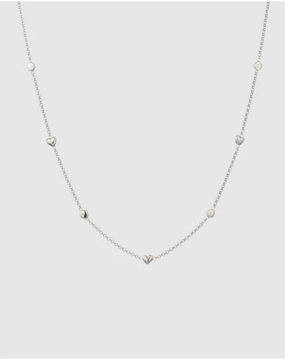 Elli Jewelry - Necklace Crystal Heart Pendant 925 Sterling Silver