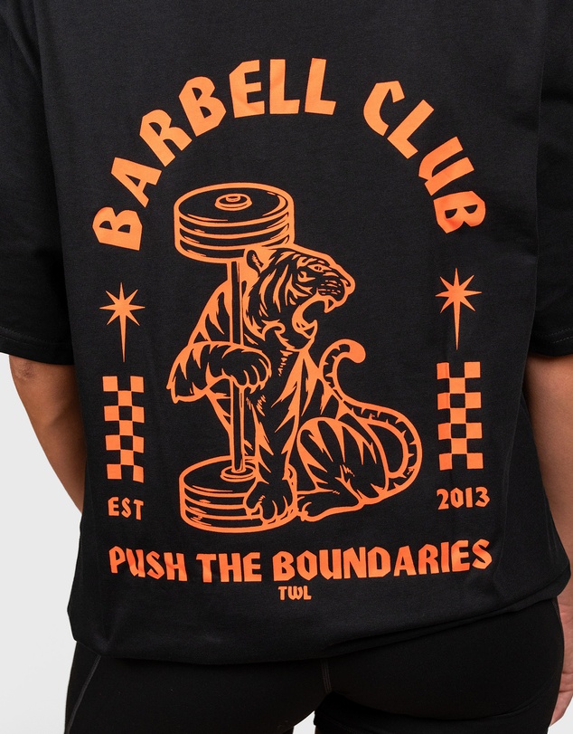 TWL - Lifestyle Oversized T-Shirt Tiger Faded Black/Tangerine
