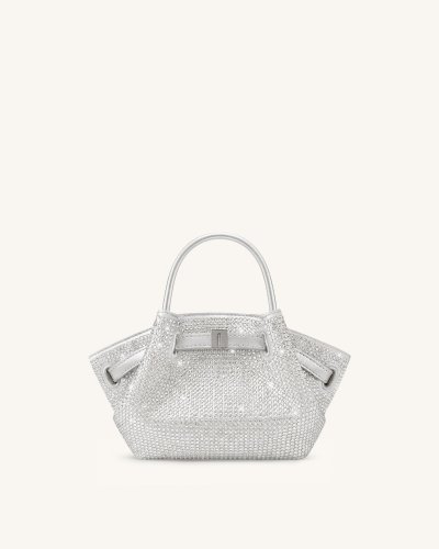 Hana Tiny Artificial Crystal Top Handle Bag