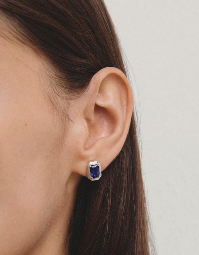THOMAS SABO - THOMAS SABO Ear studs with nanocrystal in octagon cut