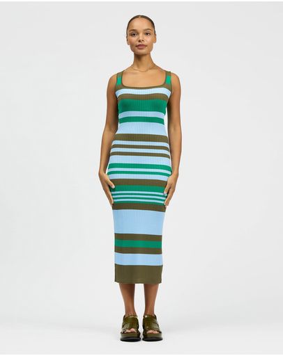Khaki/Green/Light Blue