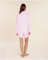 Gingerlilly - London Ribbed Long Sleeve Button Up Top