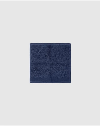 Bambury - Elvire Face Washer 33x33cm Navy