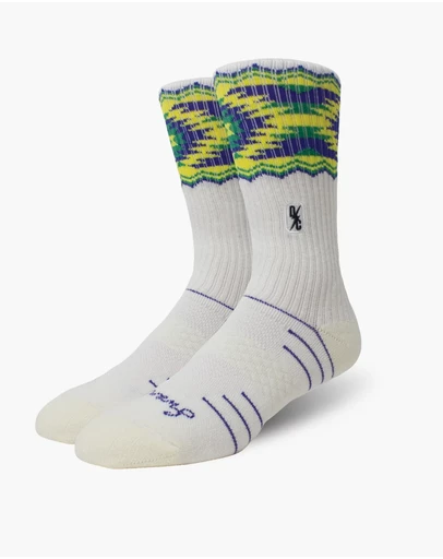 Swanky Socks - White Sapucaia Step