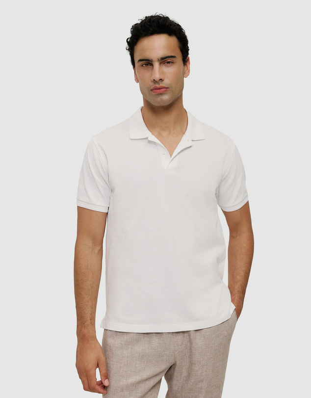 Trenery - Pique Monogram Short Sleeve Polo