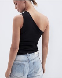 UNISON - Aus Cotton One Shoulder Top