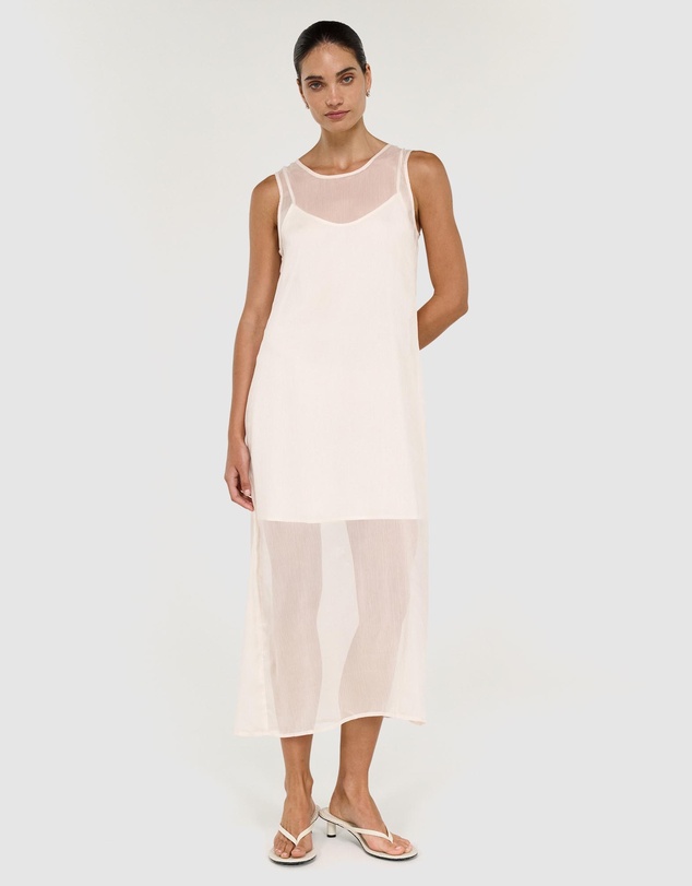 Staple the Label - Aria Sheer Layered Midi Dress