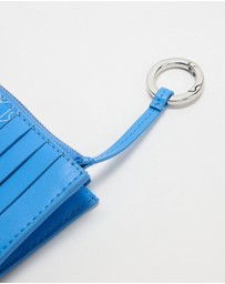 Calvin Klein - Emblem Allover Print Top Zip Cardcase