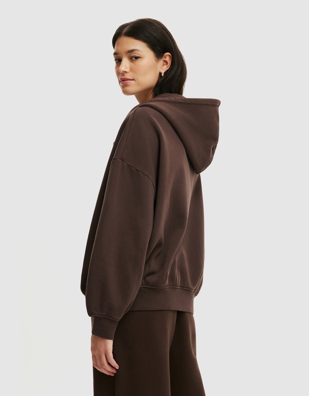 Cotton On Body Active - Fleece Oversized Zip Through Hoodie