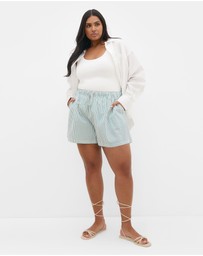 City Chic - Cora Stripe Cotton Short