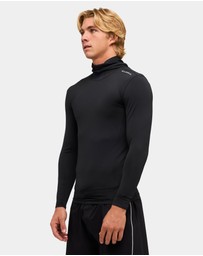 Quiksilver - Mens Highline Hooded Long Sleeve Rash Vest