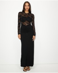 Dazie - Issie Lace Long Sleeve Maxi Dress
