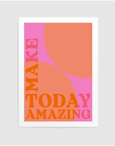Olive et Oriel - Make Today Amazing by Treechild Art Print