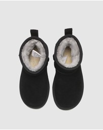 EVERAU - Australian Shepherd Ugg Noel Kids Mini Cow Suede Upper UGG Boots