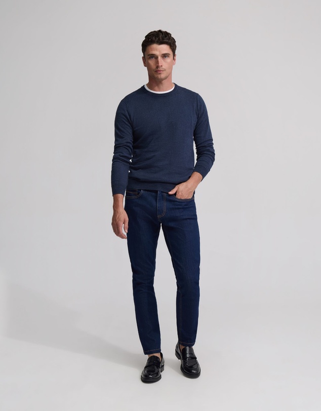 Oxford - Crew Neck Cotton Cashmere Knit