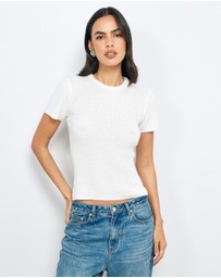 AERE - Vea Organic Cotton Textured Knit Tee