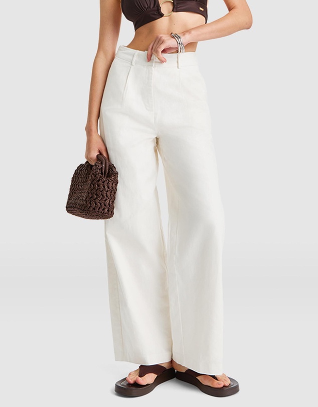 TALA - Wide Leg Linen Trousers