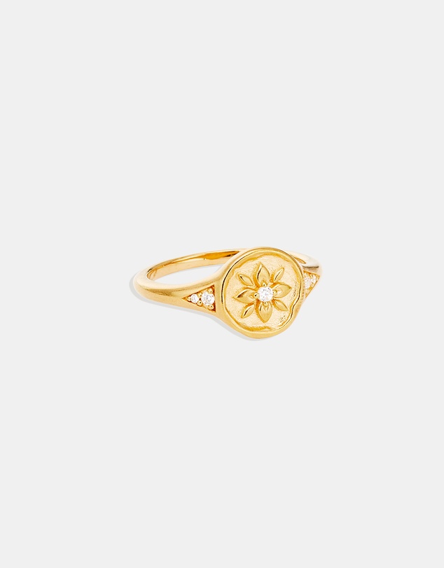 By Charlotte - Gold Live in Love Ring