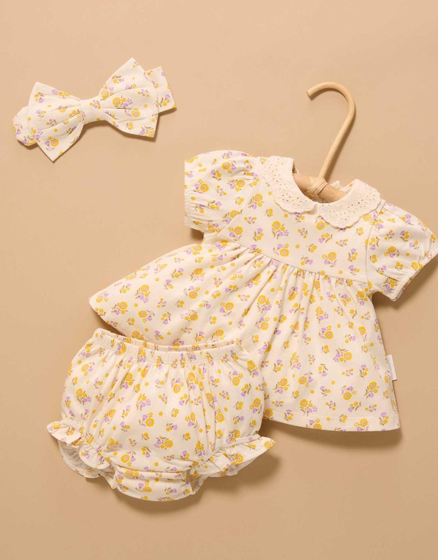 Purebaby - Luciana Floral Set -Kids-Babies