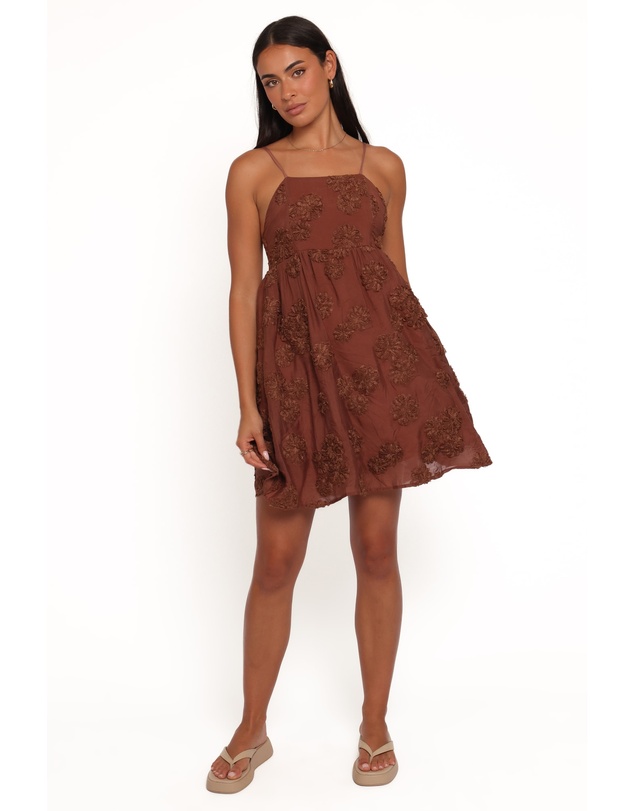 Petal & Pup - Giana Mini Dress - Brown