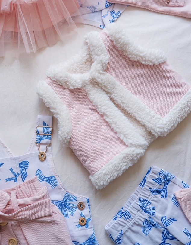 WITH LOVE FOR KIDS - Snowy Cord Vest - Babies - Kids