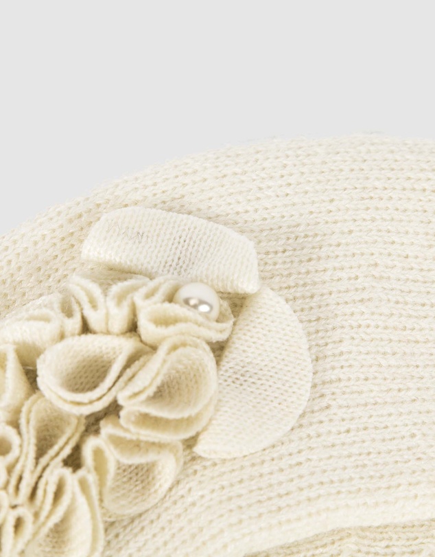 Max Alexander - European Made Cream Soft Wool Beret