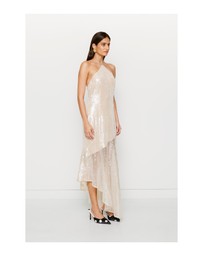 The Wolf Gang - Mina Sequin Maxi Dress - Gold