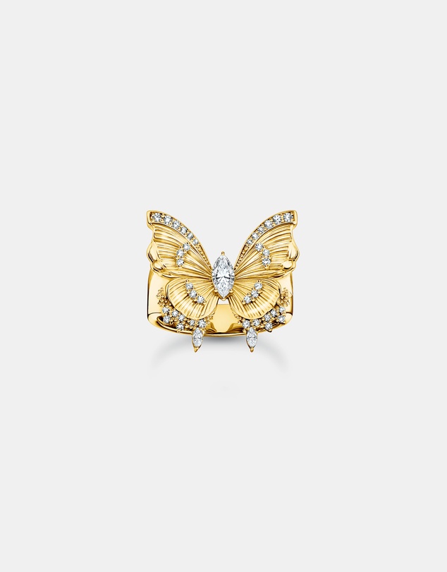 THOMAS SABO - THOMAS SABO Butterfly Paradise Cocktail Ring in Gold