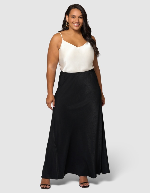 Something 4 Olivia - Luxe Satin Maxi Skirt
