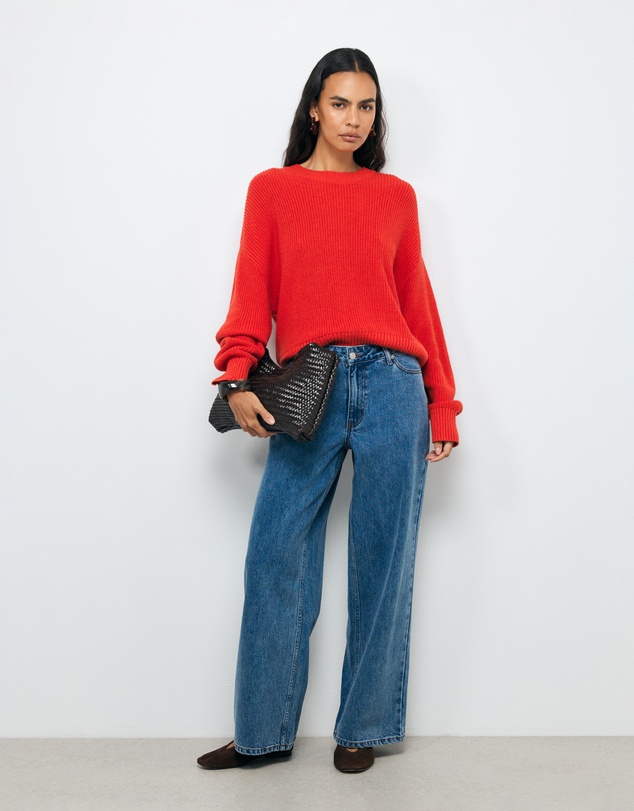 AERE - Cotton Cashmere Blend Relaxed Jumper