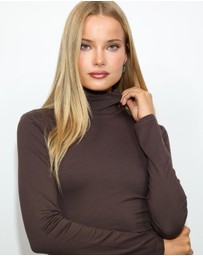 Dazie - Lila Turtleneck Jersey Top