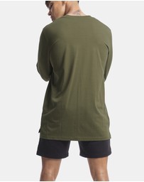 Vacancy Co - Palm Embroidery Long Sleeve Tee