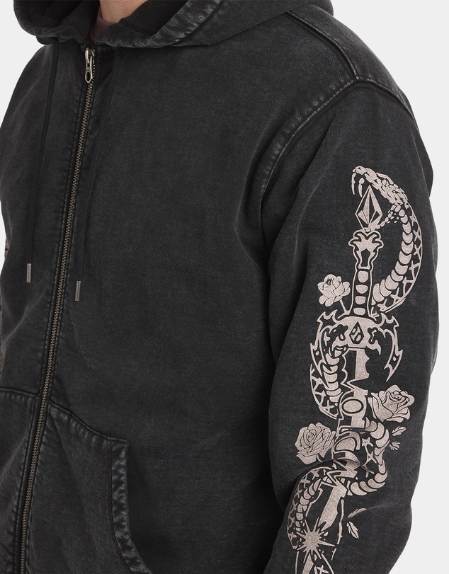 Volcom - Mens Die By The Stone Zip Up Hoodie