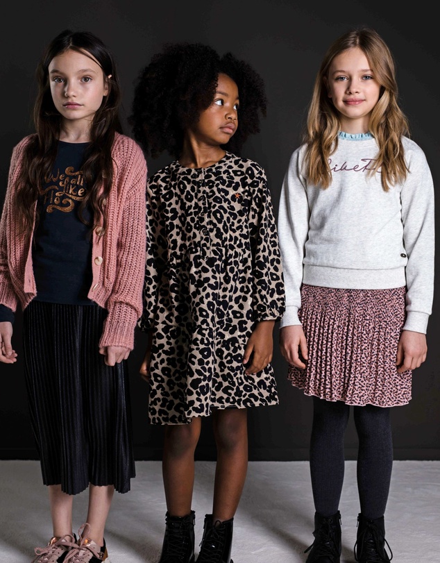 Like FLO - Old Pink Dot Print Pleated Skirt - Kids-Teens