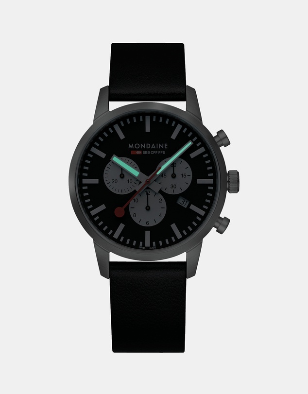 Mondaine - Mondaine Official Swiss Railways Neo Chronograph Super-LumiNova® Watch