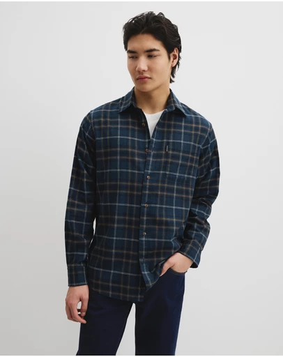 Country Road - Regular Fit Brushed Check Shirt