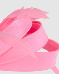Max Alexander - Large Hot Pink Satin Bow Racing Fascinator