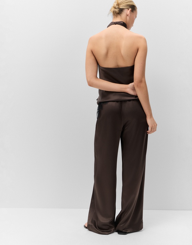 UNISON - Satin Wide Leg Pant