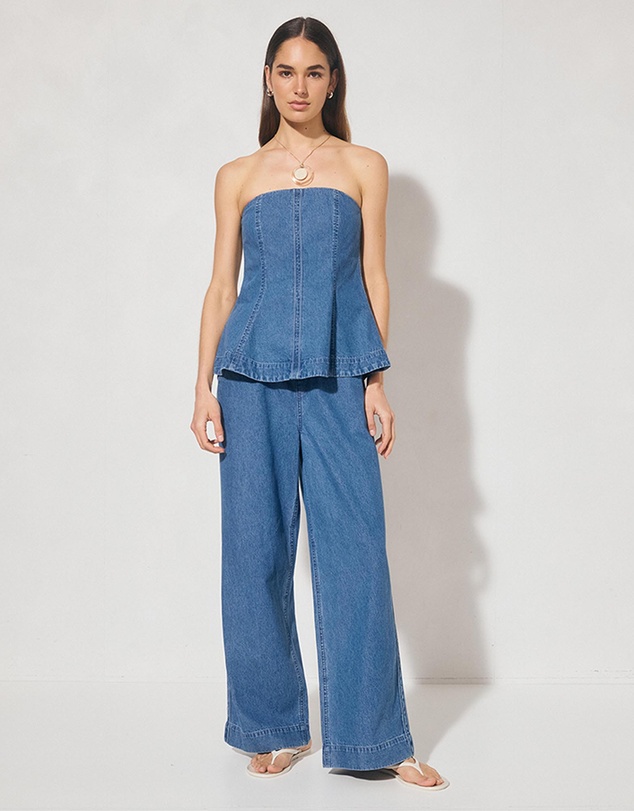 MON RENN - Indigo Denim Pants