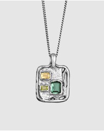 Haze & Glory - ICONIC EXCLUSIVE - Necklace Men Trio Square 925 Sterling Silver
