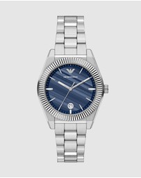 Emporio Armani - Silver Tone Analogue Watch
